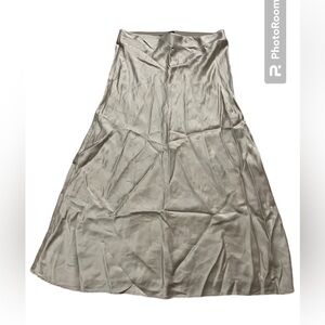Quince women’s silk skirt champagne | XS